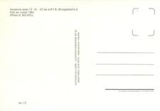 CPM Ancienne rame 13-61-23 de la B.T.B. a Flueh en Juillet 1984