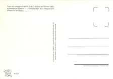 CPM Train de voyageurs de l'A.O.M.C. a Olion en Frevier 1985