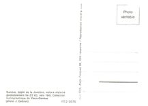 CPM Geneve depot de la Jonction voiture reclame vers 1945