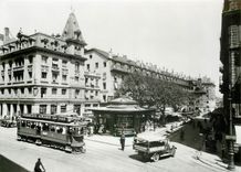 CPM Geneve rue du Marche (station de Molard) Ce 2/4 64 avril 1934