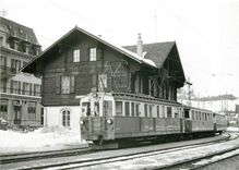 CPM L'AFZe 4/4 23 en tete d'un train pour Zweisimmen