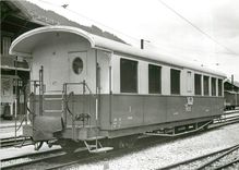 CPM Voiture AB4 92 en gare de la Lenk 30.5.1971