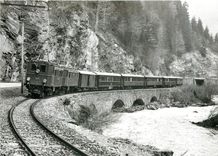 CPM Train special avec Ge 4/6 No.354 et 355 entre Schiers et Furna