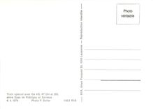 CPM Train special avec Ge 4/6 No.354 et 355 entre Saas im Praettigau et Sarneus 6.4.1974