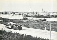 CPM SNCV - Banlieue de Oostende. Train vapeur en direction de Bredene le 11 mai 1921