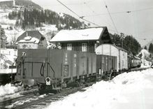 CPM Train mixte arrivant a Rossinieres 27.2.1965