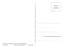 CPM Train pour Montreux a la halte des Combes 21.2.1965