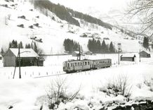 CPM Train pour Zweisimmen pres de Mattern 16.2.1972