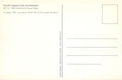 CPM St Lazare 1962. Locomotive Pacific 231 D 573 arrivant de Rouen