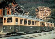 CPM Wengneralp-Bahn ABFhe 4/4 109 mit altem AB fabrikneu in Wengen