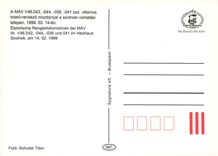 CPM Elektrische Rangierlokomotiven der MAV Nr. V46 042 -044 -038 und 041 im Heizhaus Szolnok am 14.0