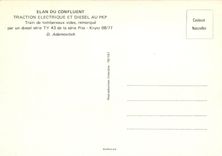 CPM Train de tombereaux vides remorque par un diesel serie TY 43 de la serie Pita - Krysz 08/77