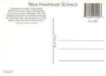 CPM Conway Scenic Railroad Train #30 westbound at the Swift River Bridge at Conway NH