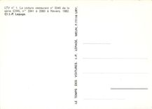 CPM LTV No.1 La voiture restaurant No.3345