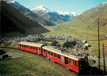 CPM Andermatt 1444m mit Furka-Oberalp-Bahn