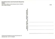 CPM Dampflokomotiven beim Eschweiler Bergwerks-verein Naechtlicher Blick auf die Kokerei Anna in Als