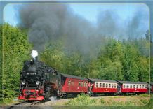 CPM Personenzug mit Neudampflok 99 7245 auf dem Weg nach Drei Annen Hohne