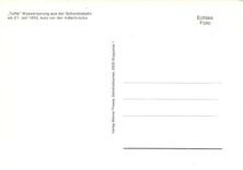 CPM "Tuffis" Wassersprung aus der Schwebebahn am 21. Juli 1950 kurz vor der Adlerbruecke