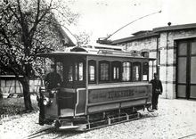 CPM verein tram-museum zuerich Depot Flunter 1895 Wagen der Zentralen Zuerichbergbahn