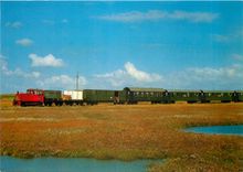 CPM Deutsche Bundesbahn Zur der Inselbahn Wangerooge mit Kleinick der Baureihe 329