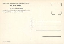 CPM Train special COPEF nuit du 9 au 10 Mars 1991