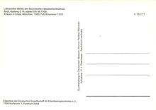 CPM Lokomotive Berg der Bayerischen Staatseisenbahnen Krauss & Comp Munchen 1883