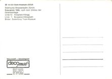 CPM Verein tram museum Zurich Kreuzplatz 1928