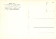 CPM Arrivée de l'autorail Billard en gare de Bussy le 3 août 1952