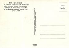 CPM Locomotive MGI et automotrice GN pour la pousse de wagons de marchandises Glion