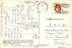 CPM The old time Trolley drawn by two superb Belgian draft horses California