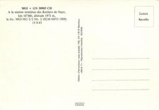 CPM Locomotive MGI HG à la station terminus des Rochers de Naye 15 septembre 1983