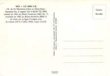 CPM Ancienne locomotive à vapeur GN avec la voiture GN C Caux 12 juin 1983