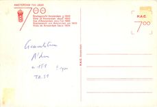 CPM Vue d'Amsterdam vers l'an 1900