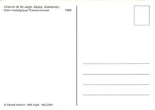 CPM Chemin de Fer Aigle Sépey Diablerets Train Tramsormonan