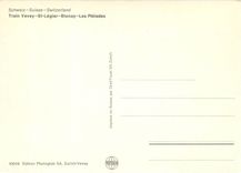 CPM Train Vevey St Légier Blonay Les Pléiades