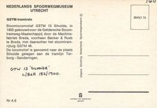 CPM Nederlands Spoorwegmuseum utrecht GSTM tramtrein