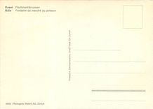 CPM Bâle fontaine du marché au poisson