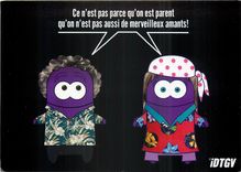 CPM Les Zen Cathie et Jean Train