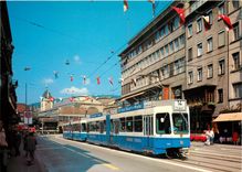 CPM Zurich Lowenstrasse mit Tram