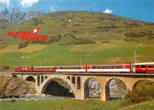 CPM Schnellzug Glacier Express mit Lokomotive HGe