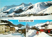 CPM Sedrun mit Crispalt Piz Culmatsch u Piz Nair