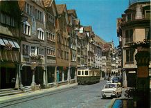 CPM Altstatten im Rheintal Marktgass mit Bahn