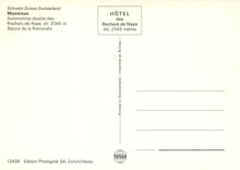 CPM Montreux automotrice double des Rochers de Naye