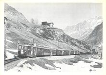 CPM Brigue Viège Zermatt automotrice ABDeh