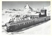 CPM Plus haute gare d'Europe à ciel ouvert du Gomergrat