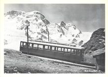 CPM Chemin de fer du Gornergrat automotrice Bhe à Rotenboden