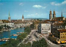CPM Zurich Fraumunster St Peterskirche und Grossmunster