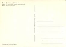 CPM Berne la fontaine du Joueur de cornemuse