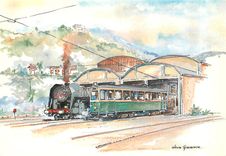 CPM Ecomusee du Haut Pays à Breil sur Roya Machine à vapeur