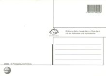 CPM Rhatische Bahn Arosa Bahn in Chur Sand mit der Kathedrale und Martinskirche